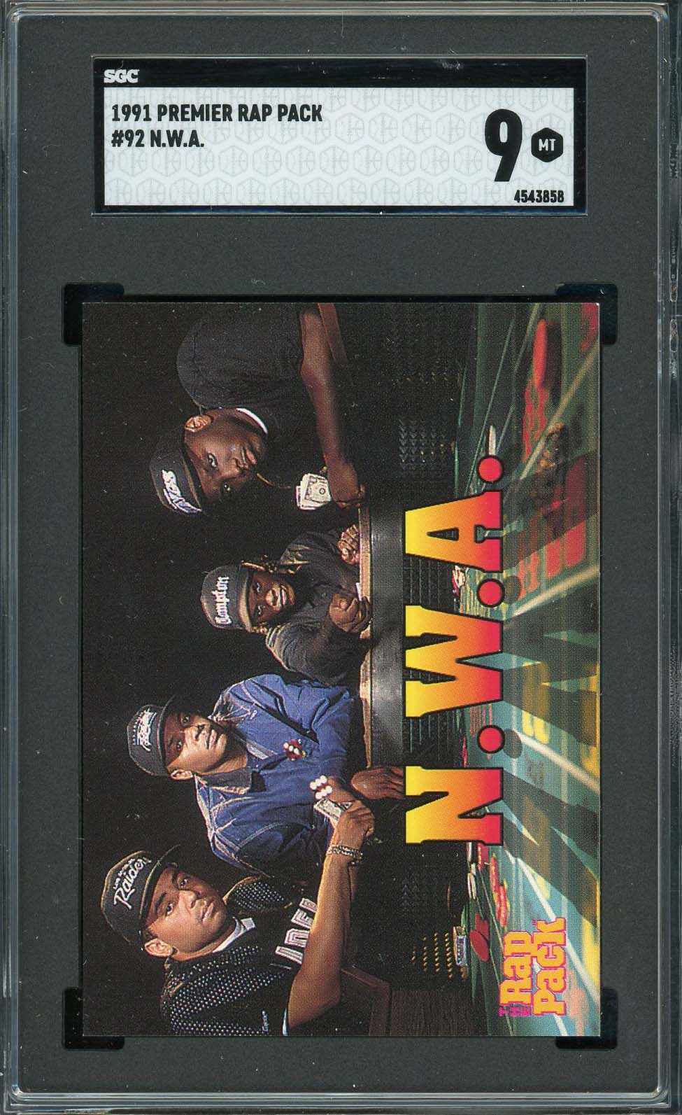 NWA 1991 Premier Rap Pack Card #92 Graded SGC 9-Powers Sports Memorabilia
