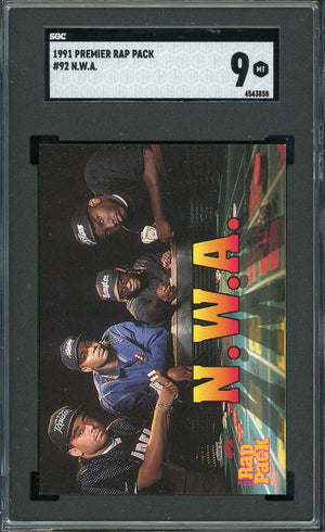 NWA 1991 Premier Rap Pack Card #92 Graded SGC 9-Powers Sports Memorabilia