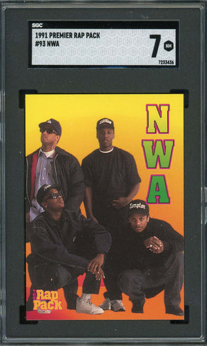 NWA 1991 Premier Rap Pack Card #93 Graded SGC 7-Powers Sports Memorabilia