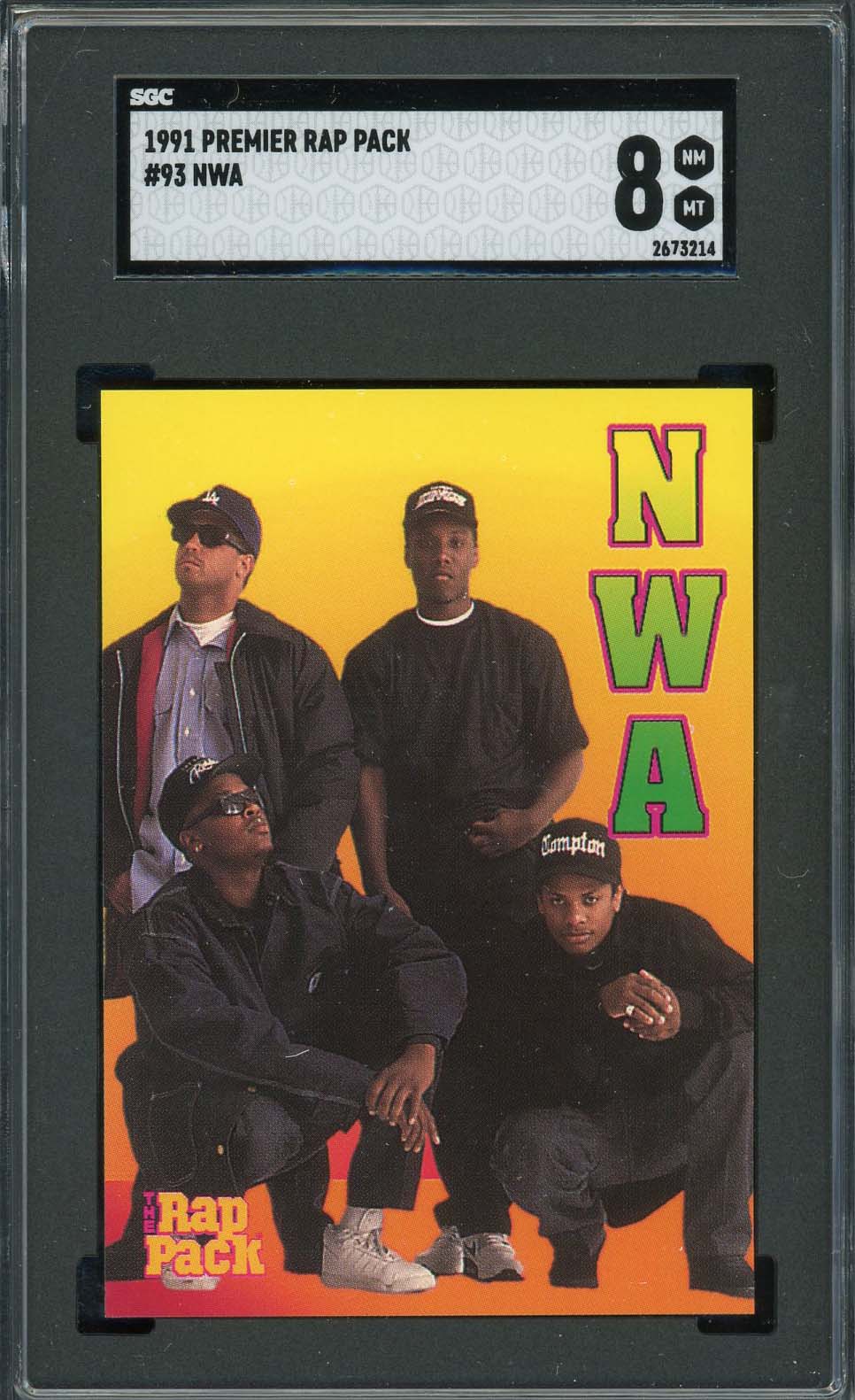 NWA 1991 Premier Rap Pack Card #93 Graded SGC 8-Powers Sports Memorabilia