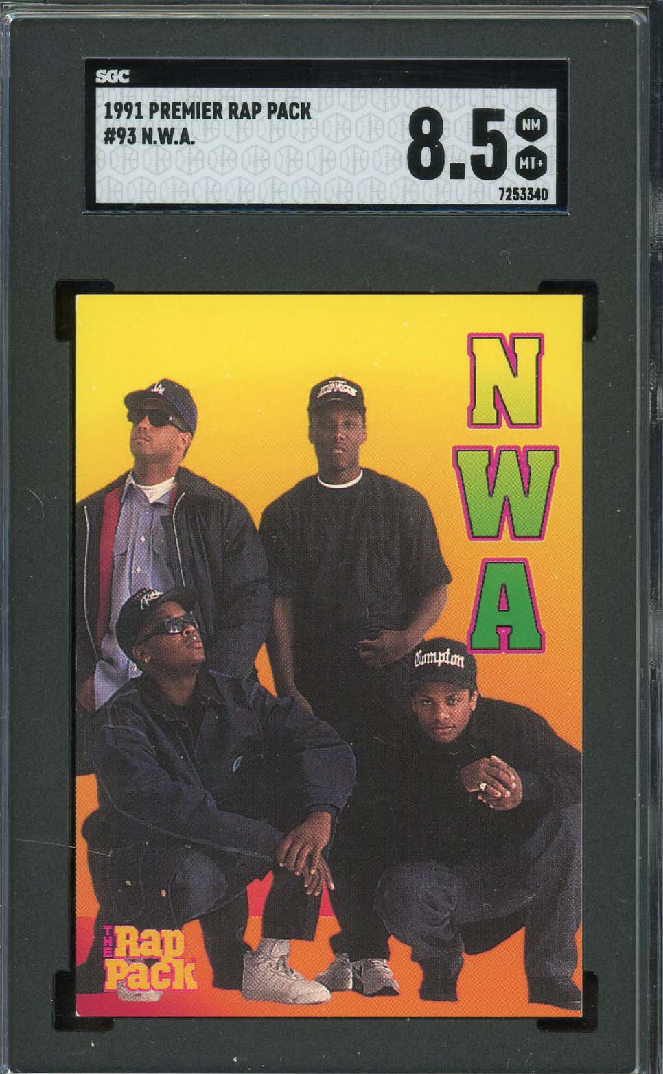 NWA 1991 Premier Rap Pack Card #93 Graded SGC 8.5-Powers Sports Memorabilia
