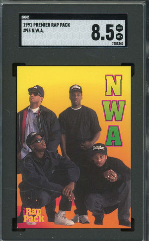 NWA 1991 Premier Rap Pack Card #93 Graded SGC 8.5-Powers Sports Memorabilia