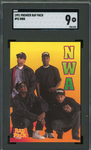 NWA 1991 Premier Rap Pack Card #93 Graded SGC 9-Powers Sports Memorabilia