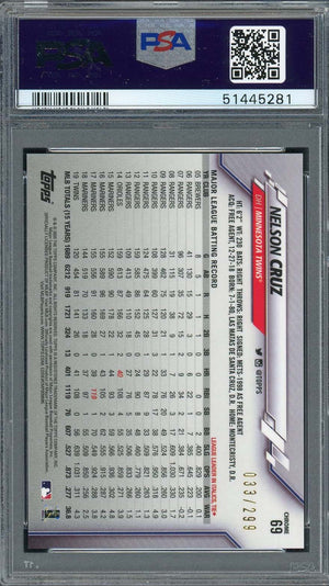 Sheldon Neuse 2020 Topps Chrome Rookie Autographs Card #RASN PSA 9-Powers Sports Memorabilia