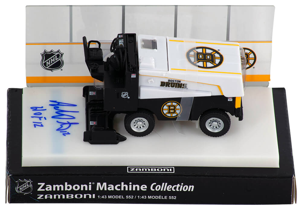 Adam Oates Boston Bruins Autographed NHL Mini Zamboni w/ HOF 12-Powers Sports Memorabilia