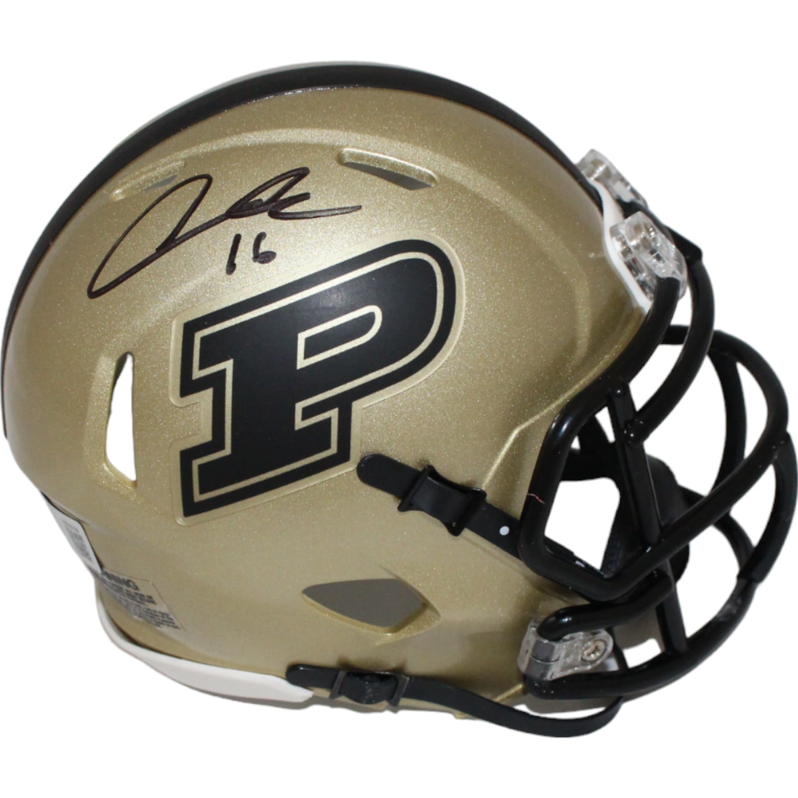Aidan O'Connell Signed Purdue Boilermakers Gold Mini Helmet – Beckett Authenticated-Powers Sports Memorabilia