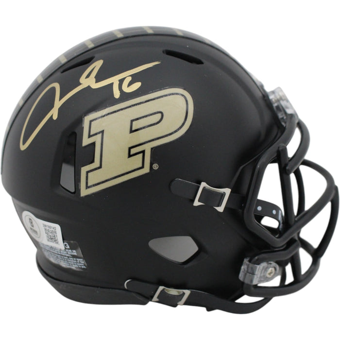Aidan O'Connell Signed Purdue Boilermakers 2024 Black Mini Helmet – Beckett Authenticated-Powers Sports Memorabilia