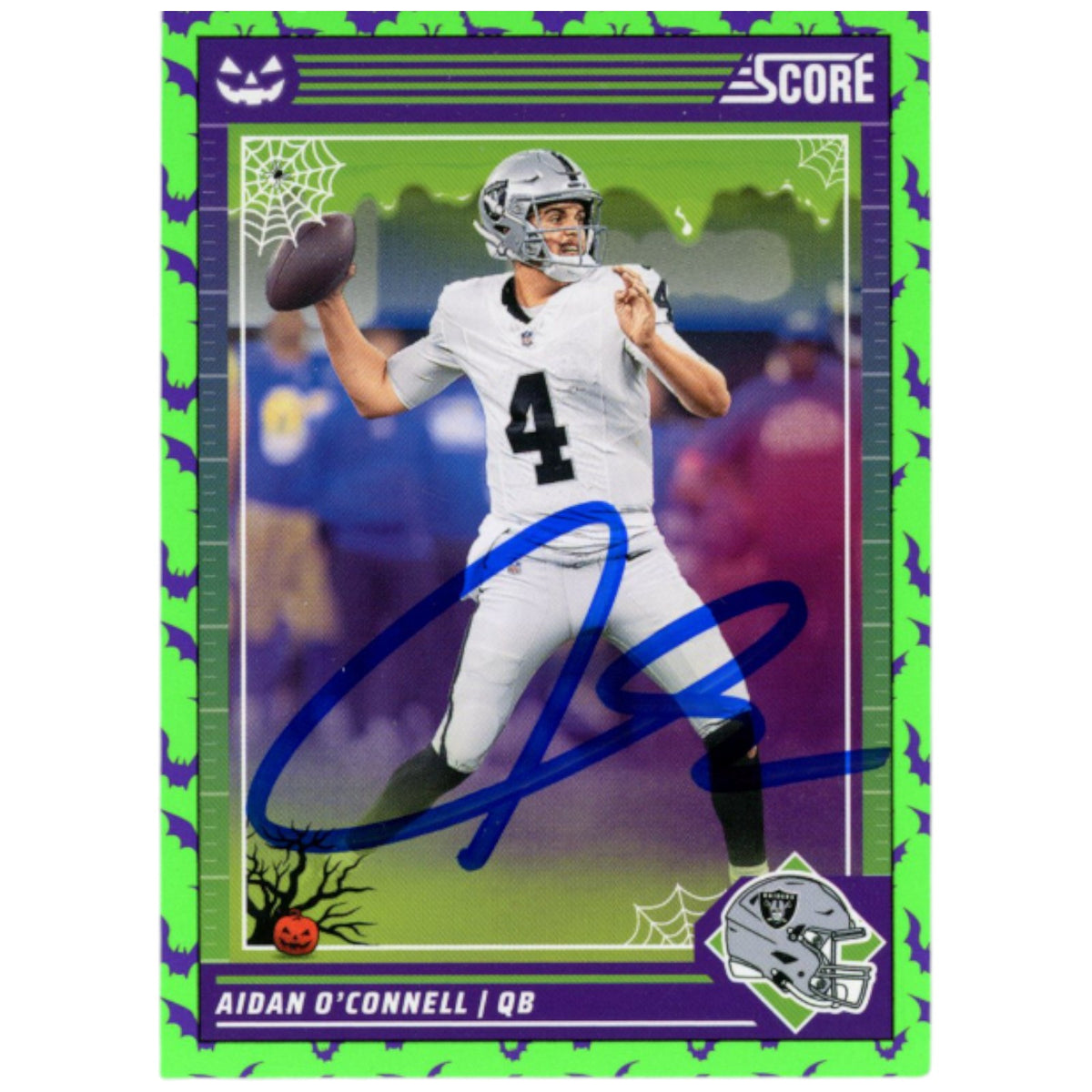 Aidan O'Connell Las Vegas Raiders Signed Card - 2024 Score #127 Beckett Beckett-Powers Sports Memorabilia