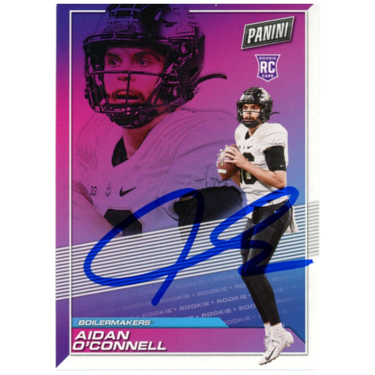 Aidan O'Connell Signed 23 Panini Player of Day #RC14 Card – Beckett Authenticated-Powers Sports Memorabilia