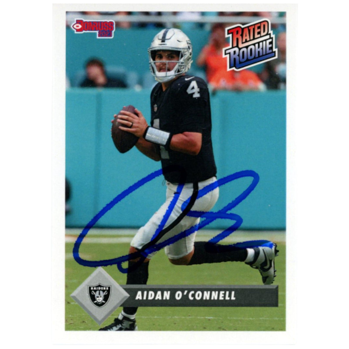 Aidan O'Connell Signed 23 Panini Rated Rookies #RRR-5 Card Beckett W-Powers Sports Memorabilia