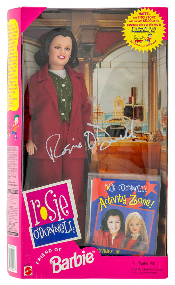 Rosie O'Donnell Autographed 1999 Friends Of Barbie Rosie O'Donnell Show Doll In Original Box-Powers Sports Memorabilia