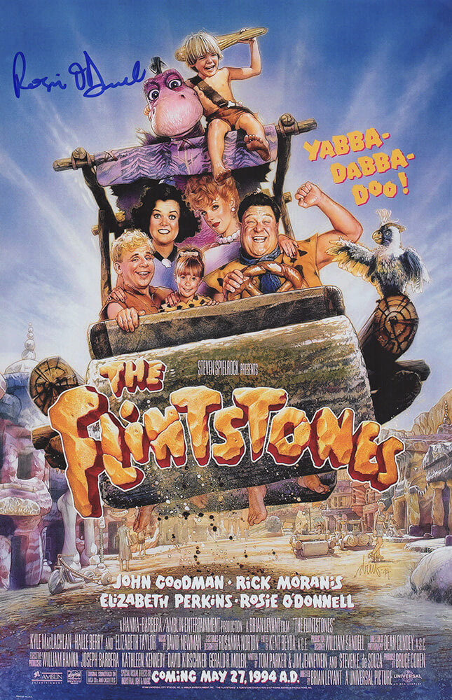 Rosie O'Donnell Autographed The Flintstones 11x17 Movie Poster-Powers Sports Memorabilia