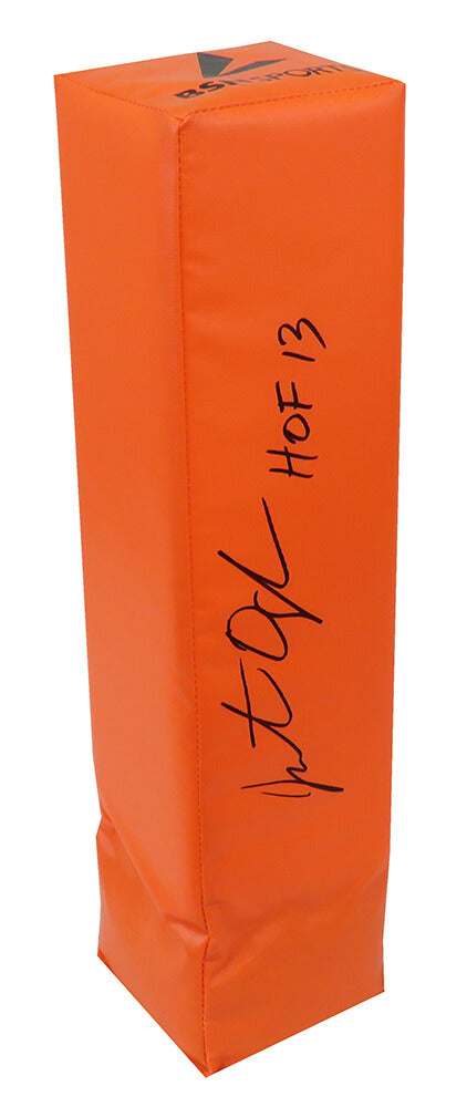 Jonathan Ogden Autographed Orange Endzone Football Pylon w/ HOF 13