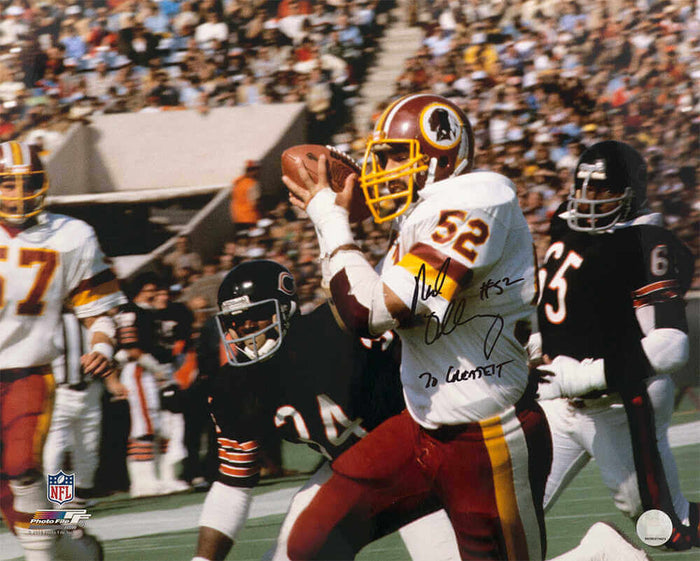 Neal Olkewicz Autographed Washington Football Team Action vs. Bears 16x20 Photo-Powers Sports Memorabilia