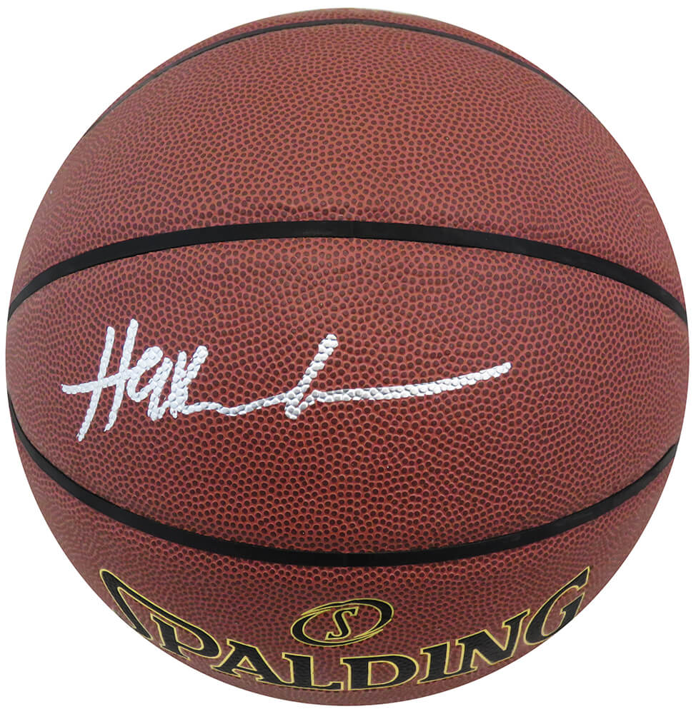 Hakeem Olajuwon Autographed Spalding Elevation Indoor/Outdoor NBA Basketball-Powers Sports Memorabilia
