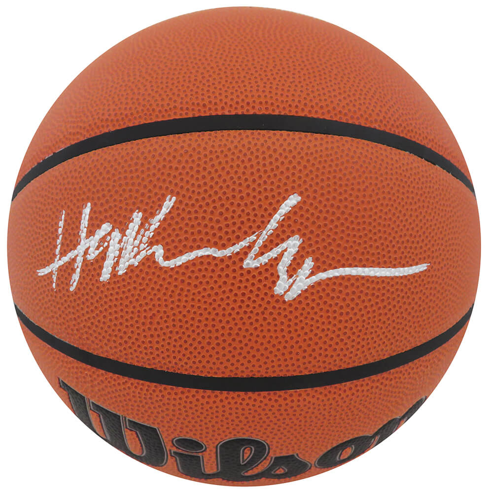 Hakeem Olajuwon Autographed Wilson Indoor/Outdoor NBA Basketball-Powers Sports Memorabilia