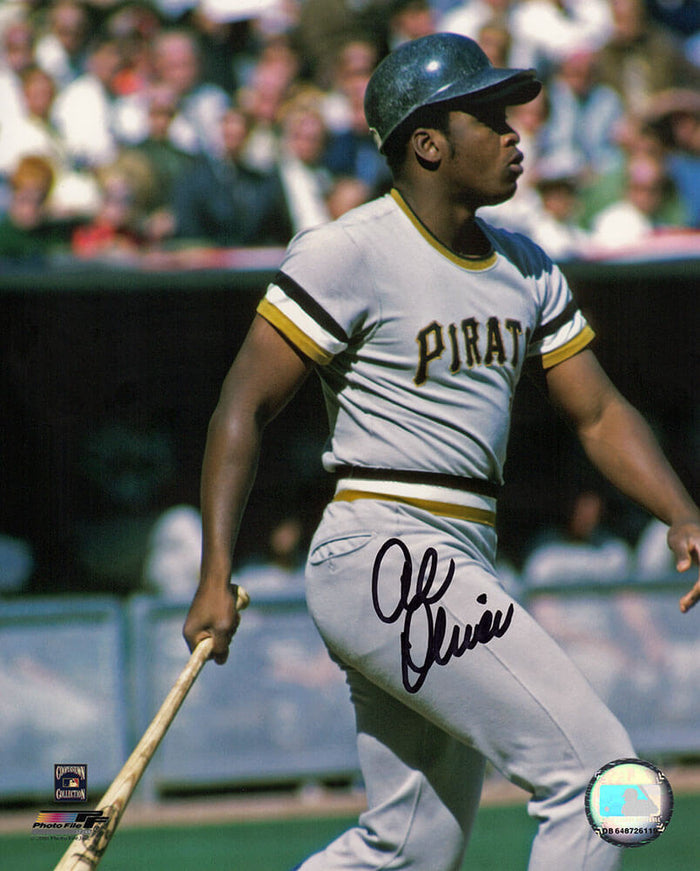 Al Oliver Autographed Pittsburgh Pirates Batting 8x10 Photo-Powers Sports Memorabilia