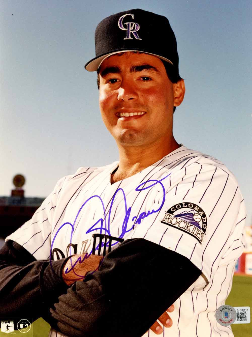 Omar Olivares Colorado Rockies Signed 8x10 Photo Beckett-Powers Sports Memorabilia