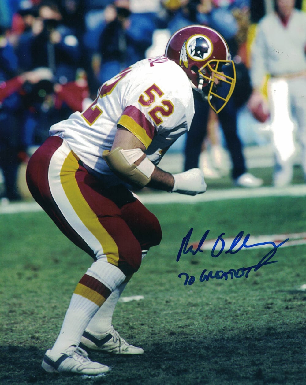 Neal Olkewicz Washington Redskins Signed 8x10 Photo-Powers Sports Memorabilia
