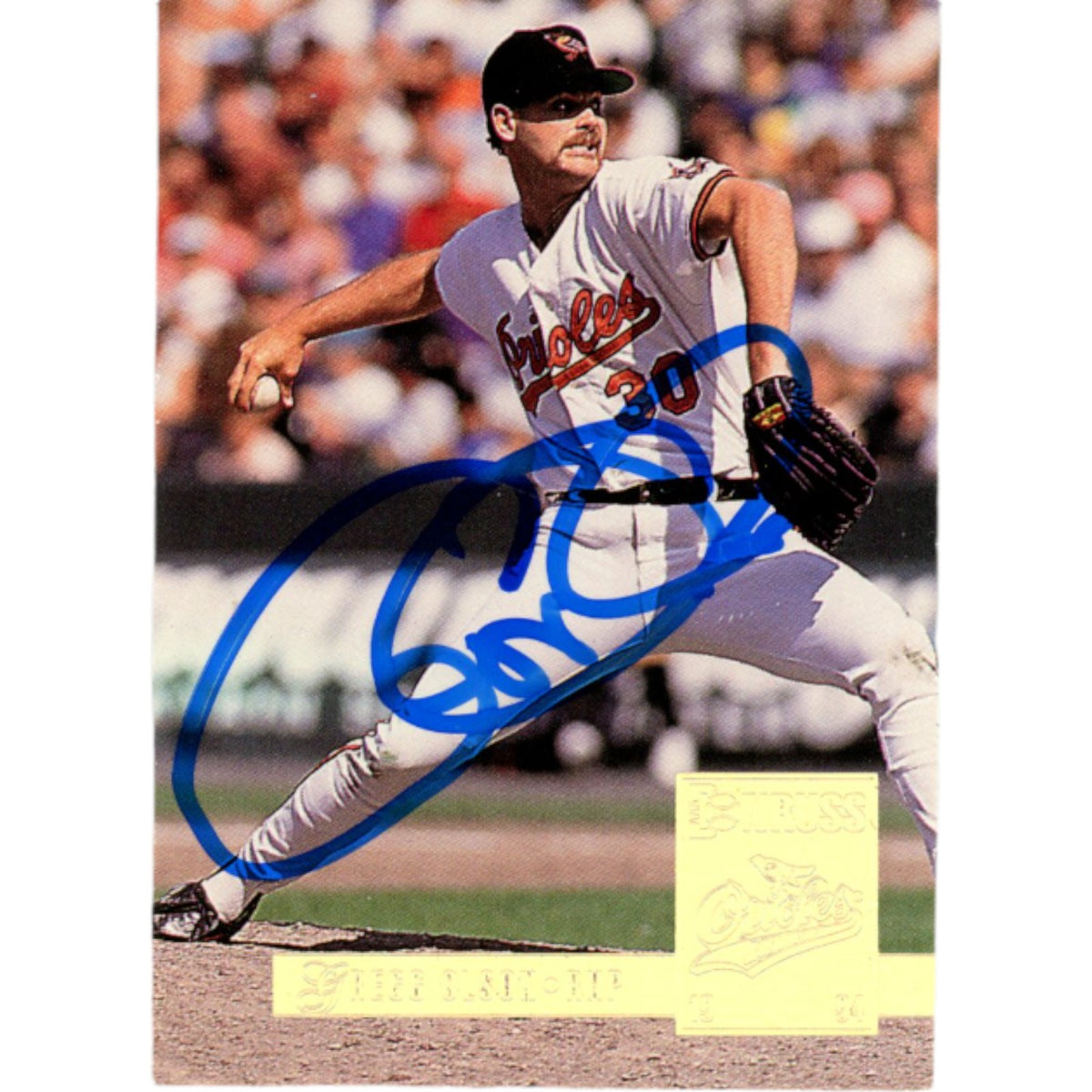Gregg Olson Baltimore Orioles Signed Card - 1993 Donruss SE #8 Beckett Beckett-Powers Sports Memorabilia