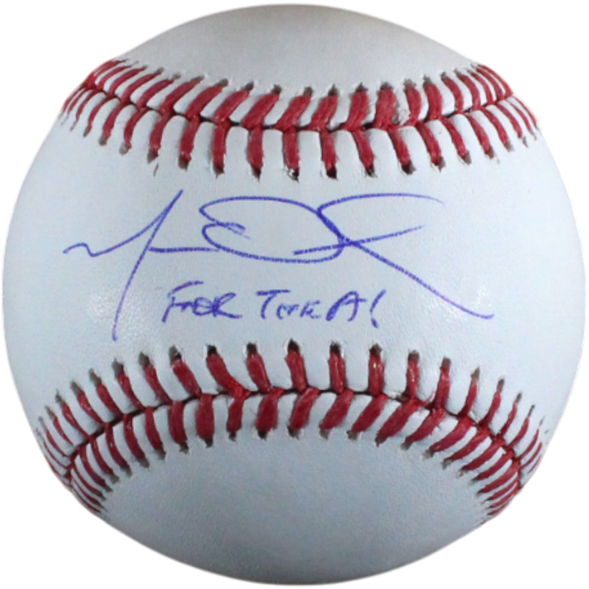Matt Olson Atlanta Braves Signed Baseball - OML Baseball For The A Fanatics-Powers Sports Memorabilia