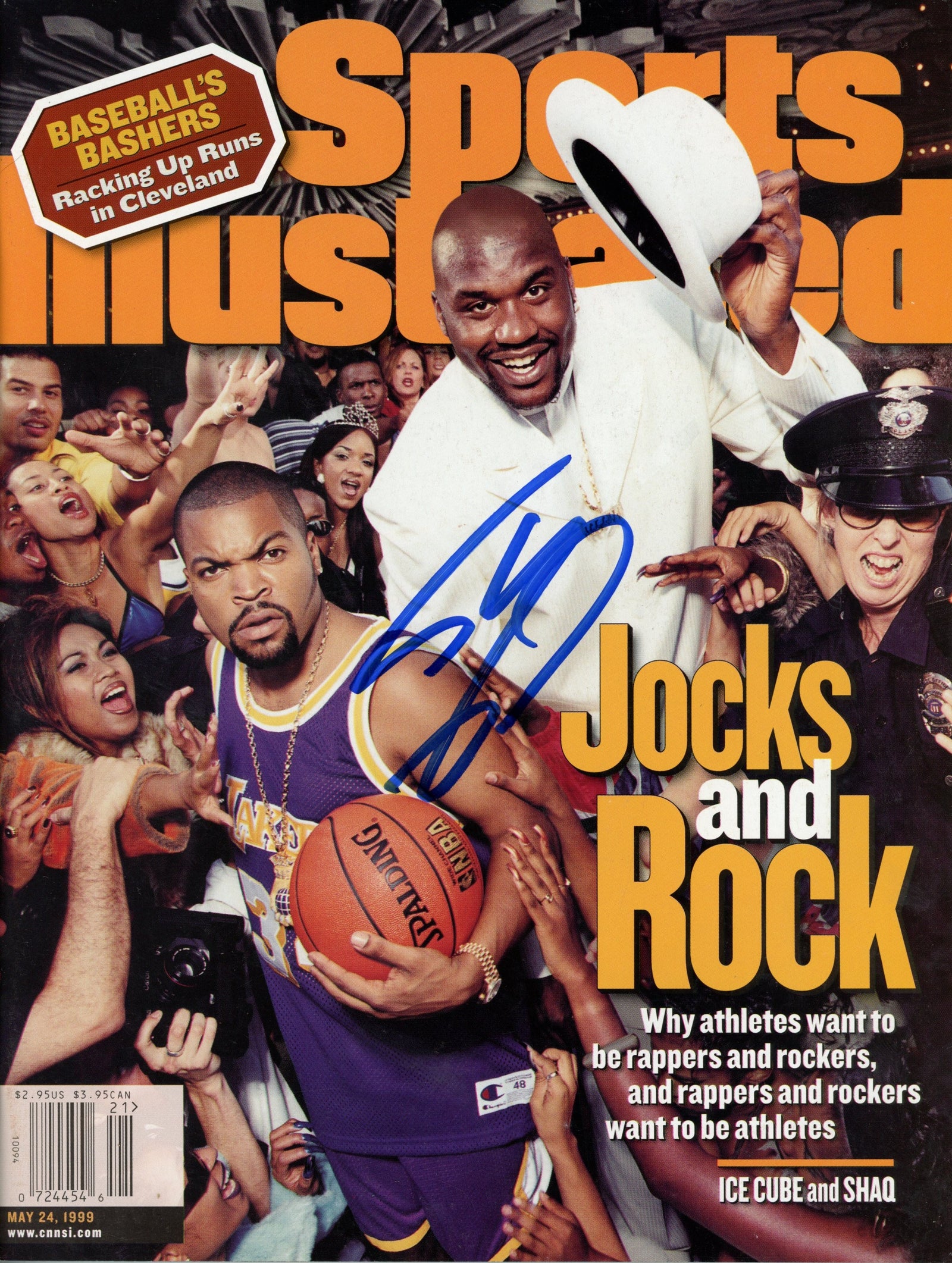 Shaquille O'Neal Los Angeles Lakers '99 Signed Sports Illustrated-Powers Sports Memorabilia