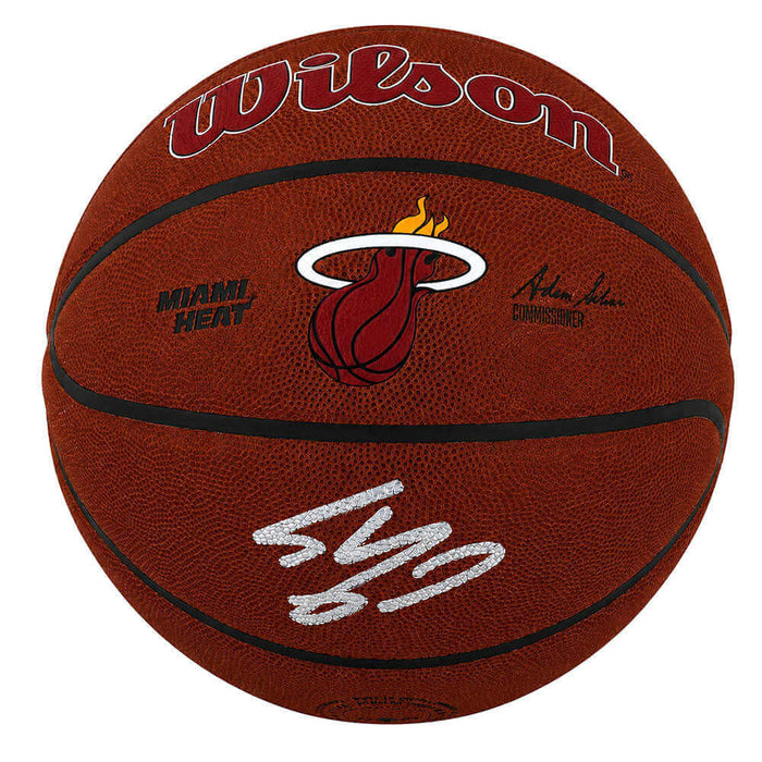 Shaquille O'Neal Autographed Miami Heat Logo Wilson Alliance NBA Basketball-Powers Sports Memorabilia