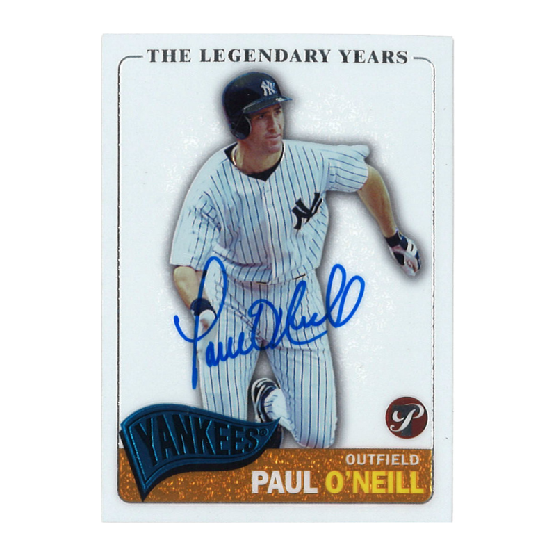 Paul O'Neill New York Yankees Signed 2005 Topps Pristine #48 Trading Card-Powers Sports Memorabilia
