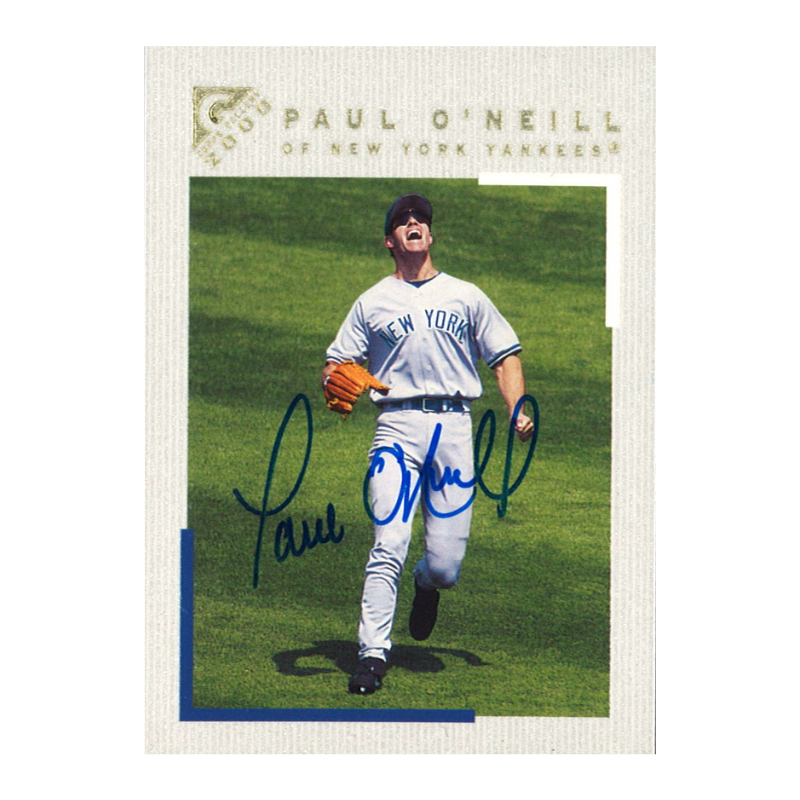 Paul O'Neill New York Yankees Signed 2000 Topps Gallery #67 Trading Card-Powers Sports Memorabilia