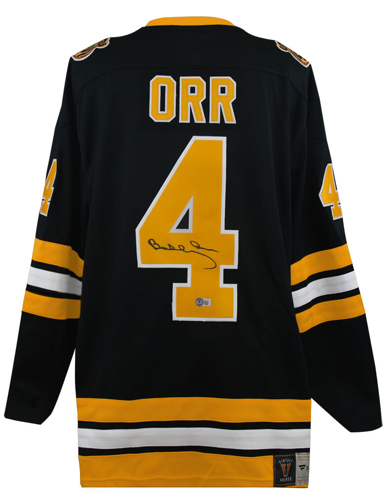 Bobby Orr Boston Bruins Autographed Fanatics Vintage Hockey Premier Hockey-Powers Sports Memorabilia