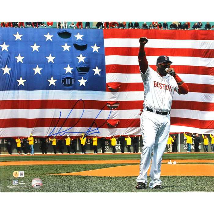 David Ortiz Signed Boston Red Sox 16x20 Photo – Beckett Witness Authenticated-Powers Sports Memorabilia