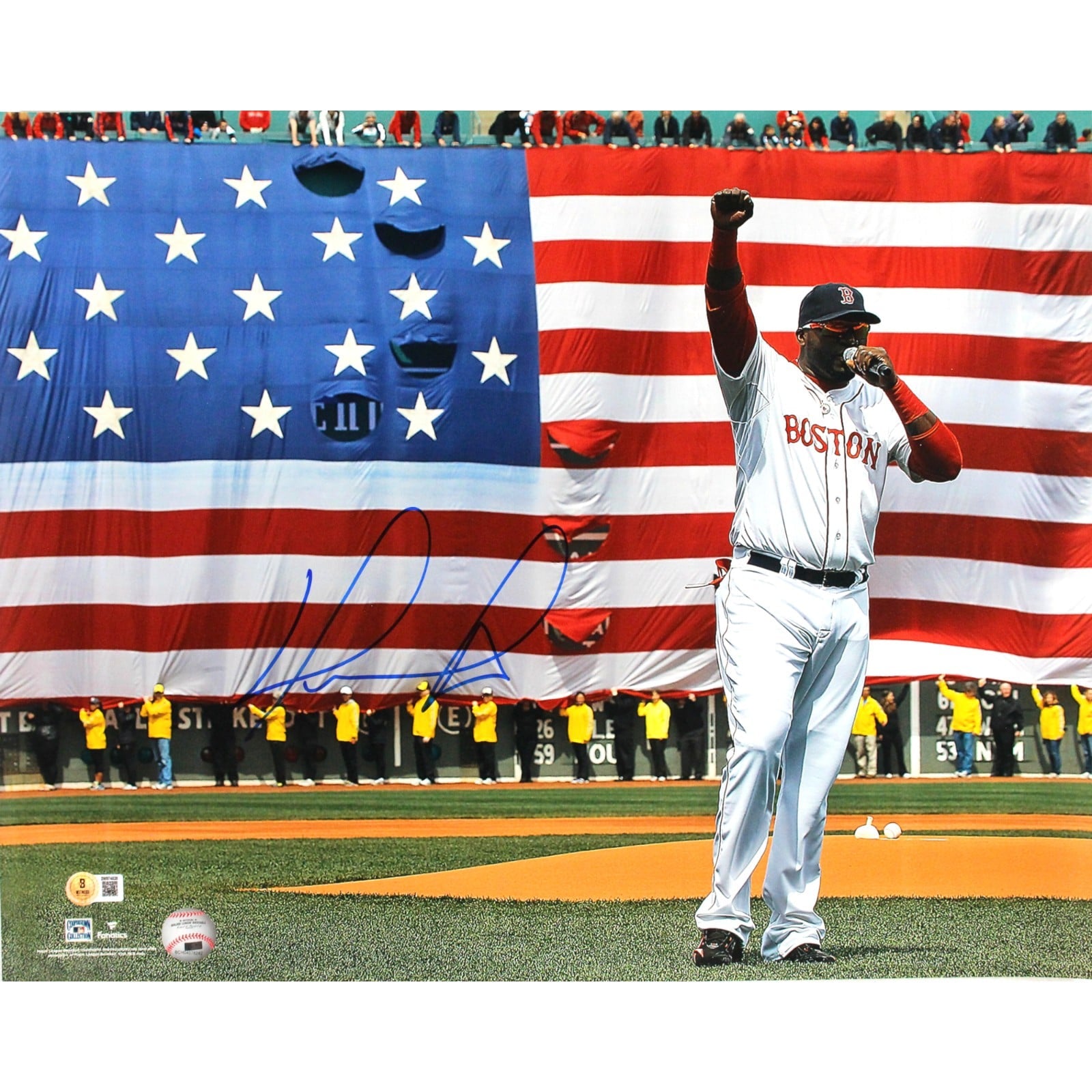 David Ortiz Signed Boston Red Sox 16x20 Photo – Beckett Witness Authenticated-Powers Sports Memorabilia