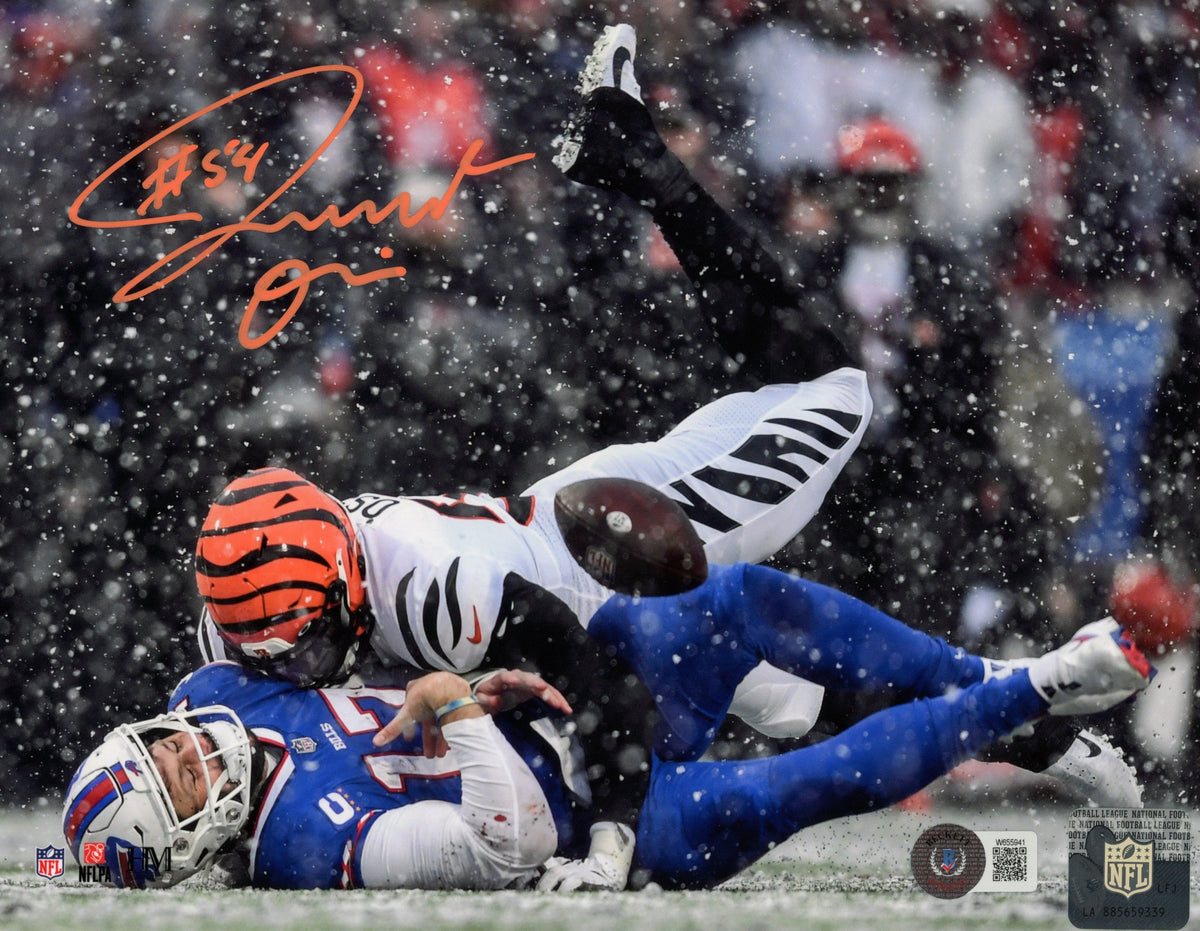 Joseph Ossai Signed Cincinnati Bengals 8x10 Photo – Beckett Authenticated-Powers Sports Memorabilia