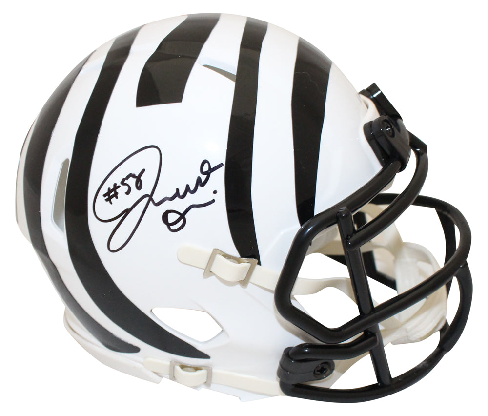 Joseph Ossai Cincinnati Bengals 2022 Alternative Signed Mini Helmet Beckett-Powers Sports Memorabilia