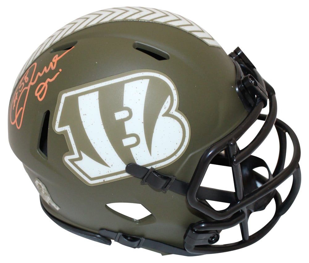 Joseph Ossai Signed Cincinnati Bengals Salute Mini Helmet – Beckett Authenticated-Powers Sports Memorabilia