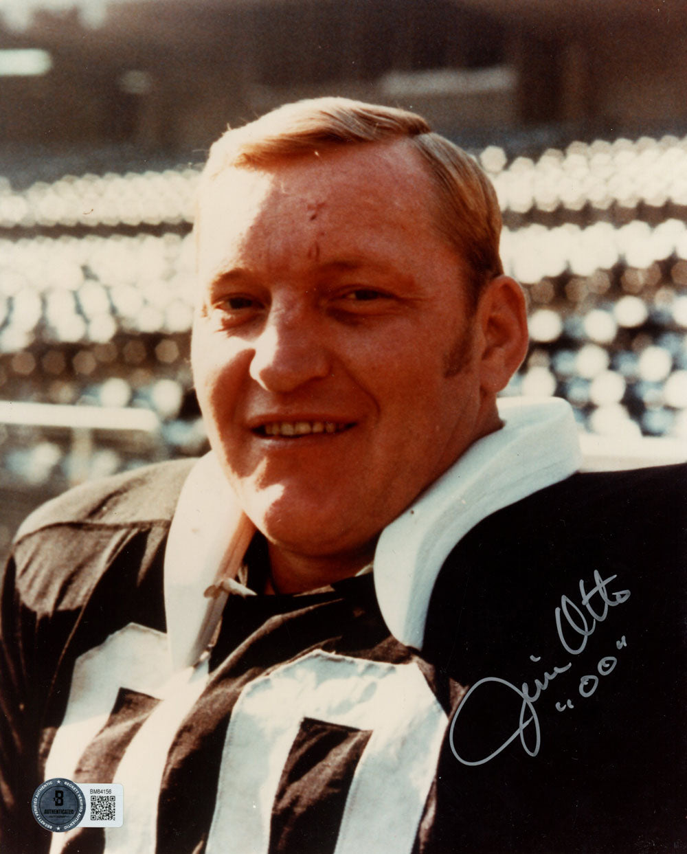 Jim Otto Oakland Raiders Signed 8x10 Photo - Beckett Beckett-Powers Sports Memorabilia