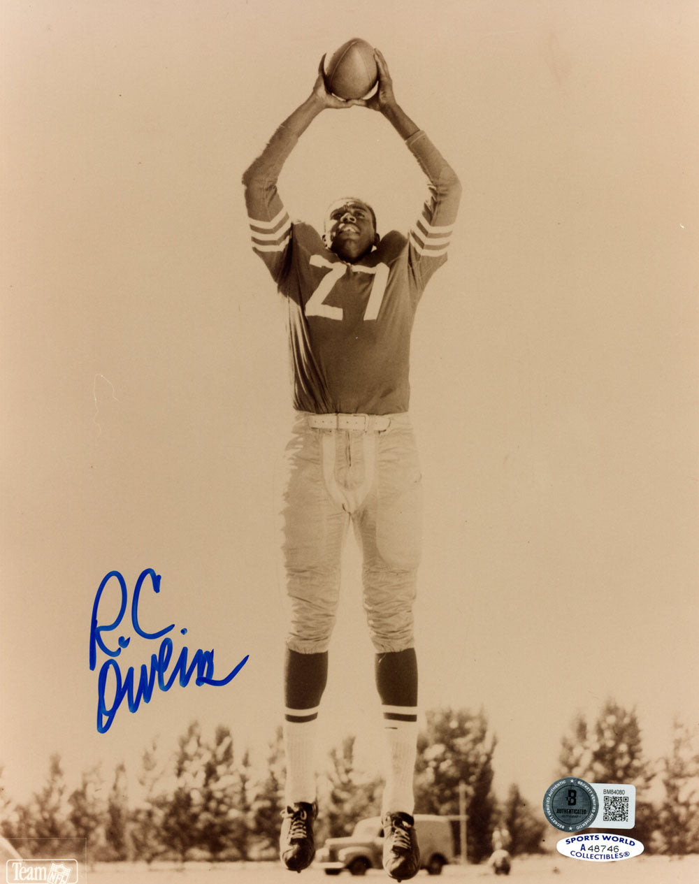 R.C. Owens San Francisco 49ers Signed 8x10 Photo - Beckett Beckett-Powers Sports Memorabilia