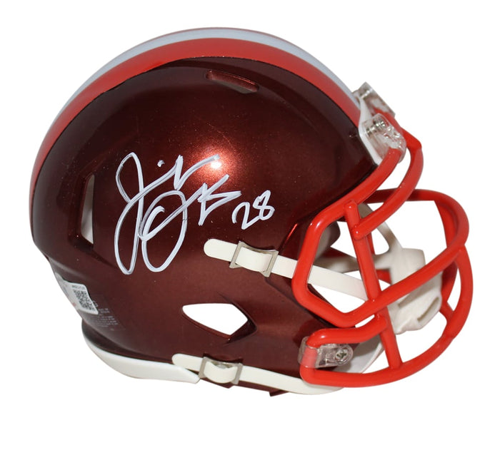 Jeremiah Owusu-Koramoah Signed Cleveland Browns Flash Mini Helmet – Beckett Authenticated-Powers Sports Memorabilia