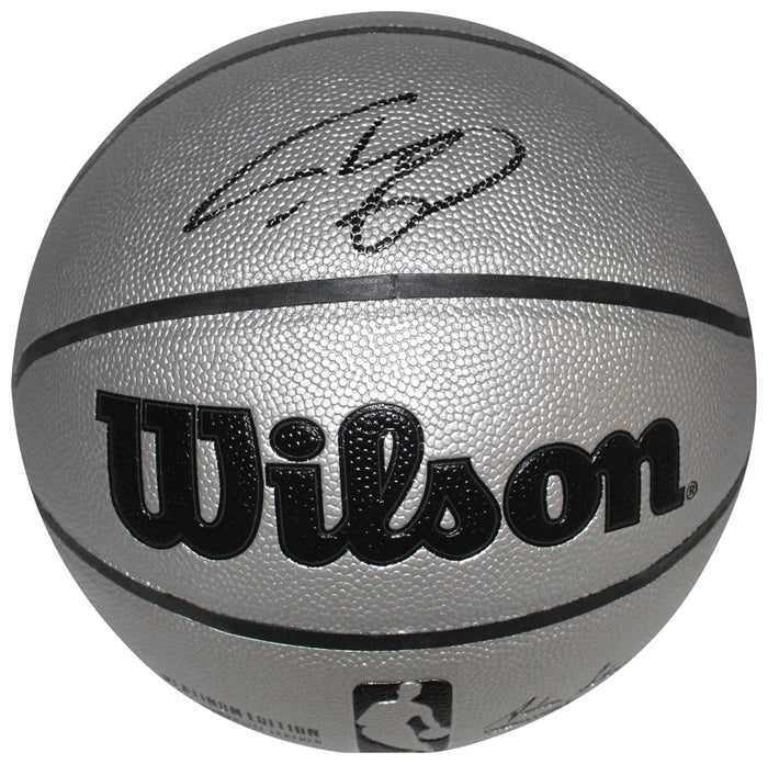 Shaquille O'neal Signed Los Angeles Lakers Silver Basketball – Beckett Authenticated-Powers Sports Memorabilia
