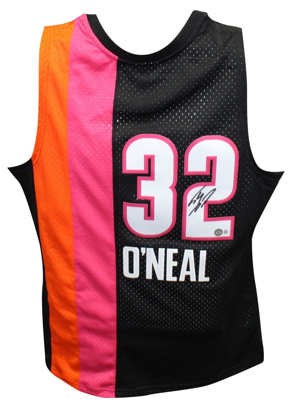 Shaquille O'neal Signed Miami Heat M&N Swingman Jersey – Beckett Authenticated-Powers Sports Memorabilia