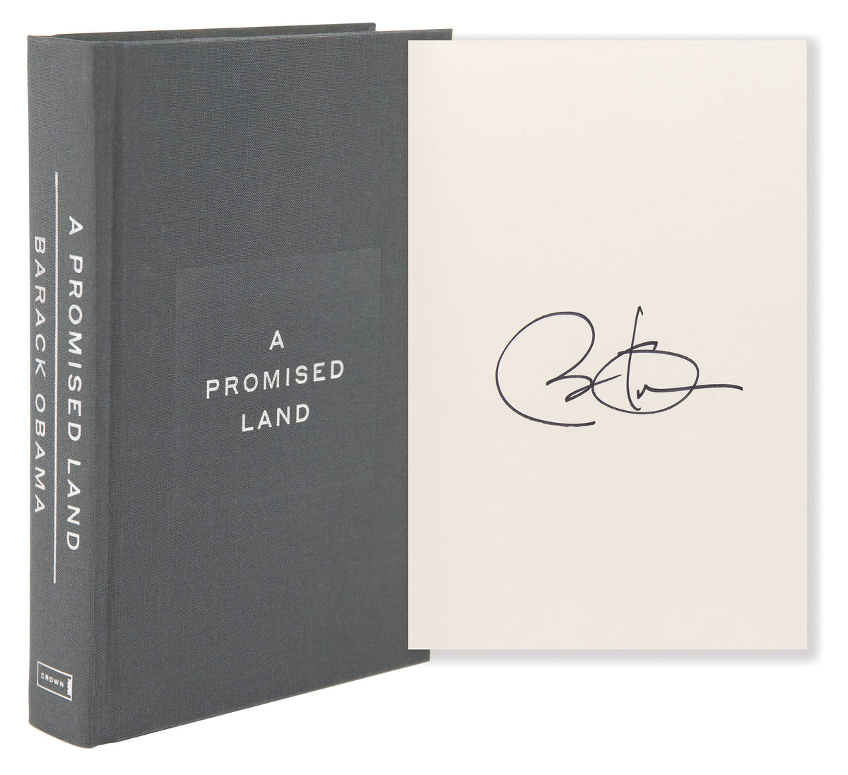 Autographed Barack Obama A Promised Land Deluxe Signed Edition Book-Powers Sports Memorabilia