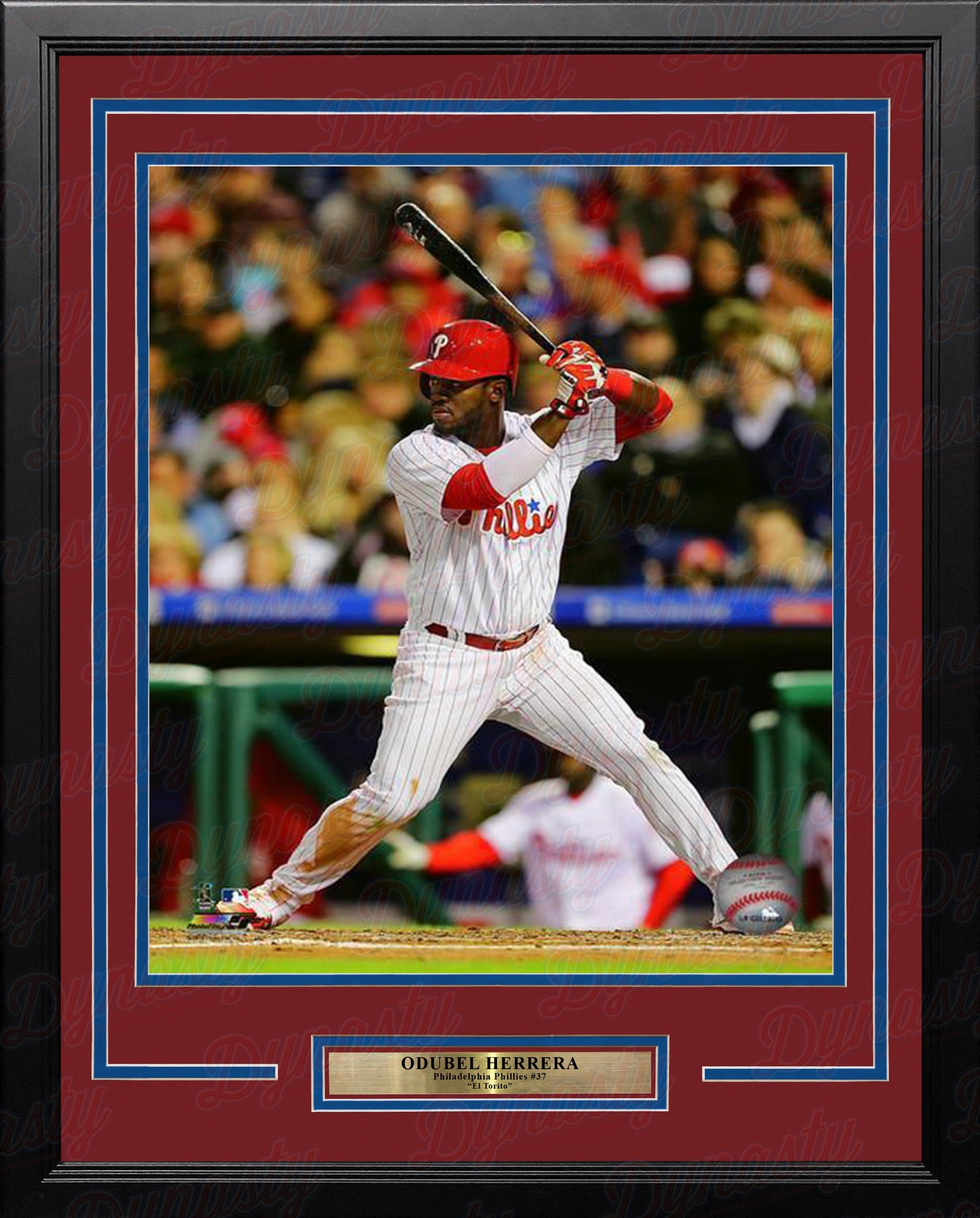 Odúbel Herrera Philadelphia Phillies At-Bat MLB Baseball Professionally Framed Photo-Powers Sports Memorabilia