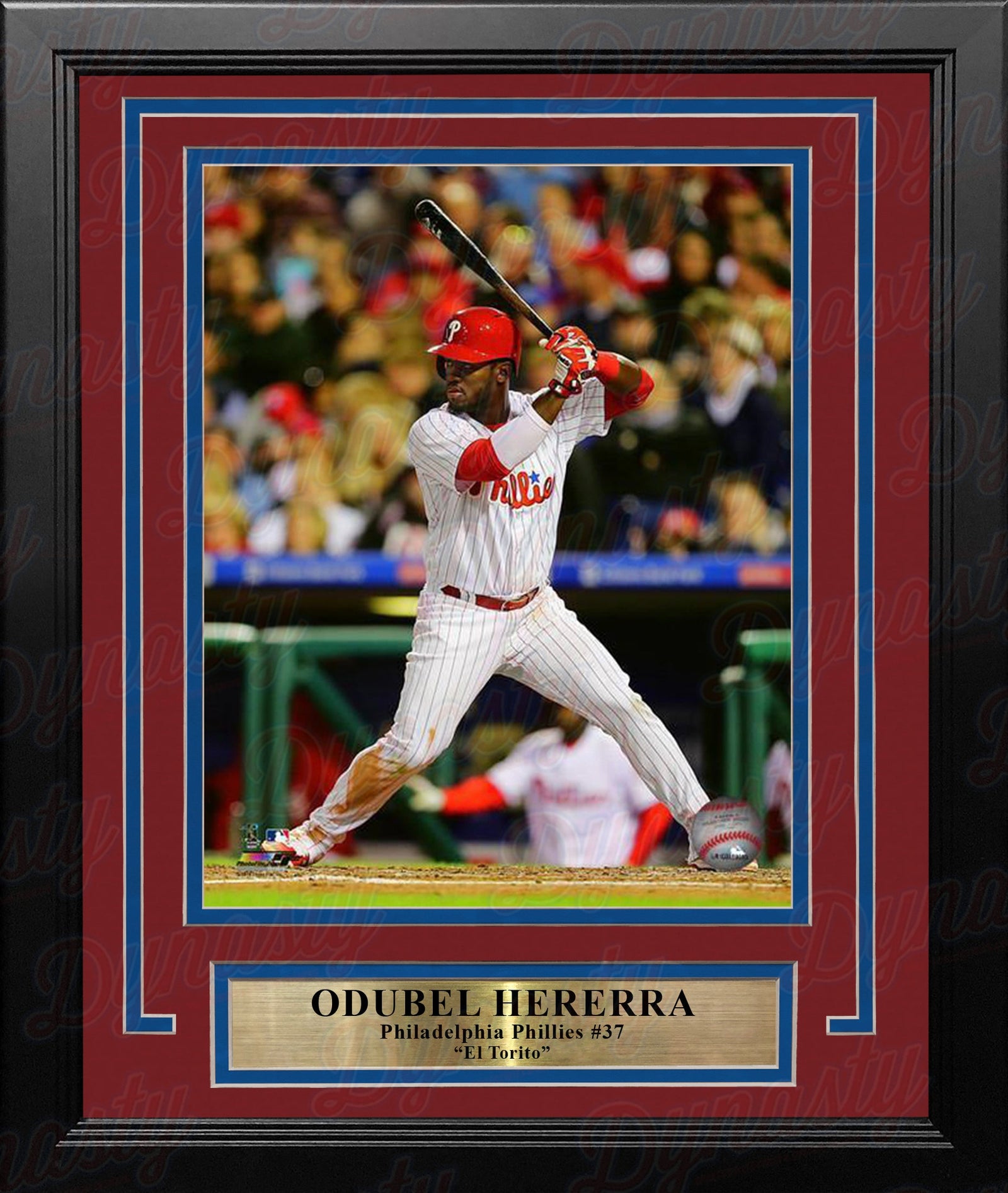 Odúbel Herrera Philadelphia Phillies At-Bat MLB Baseball Professionally Framed Photo-Powers Sports Memorabilia
