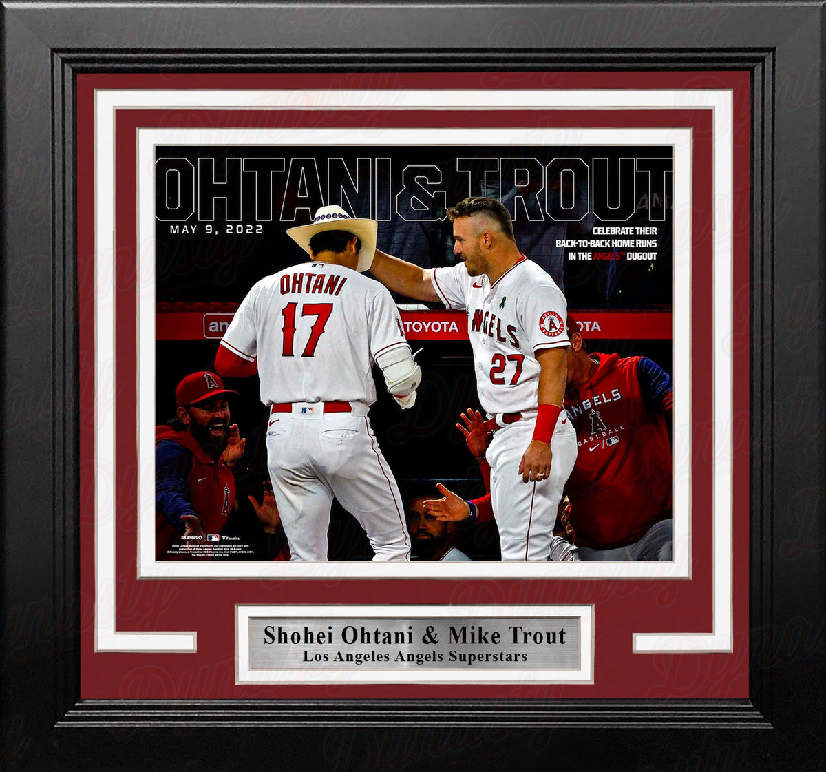 Shohei Ohtani & Mike Trout Los Angeles Angels of Anaheim 8" x 10" Framed Baseball Display Photo