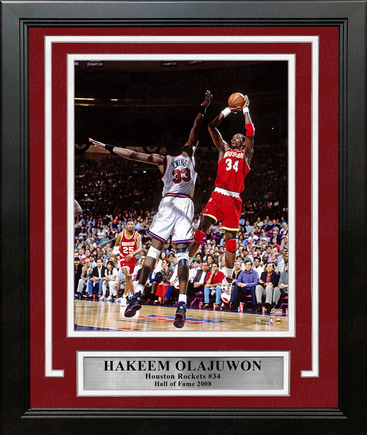 Hakeem Olajuwon in Action Houston Rockets 8" x 10" Framed Basketball Display Photo-Powers Sports Memorabilia