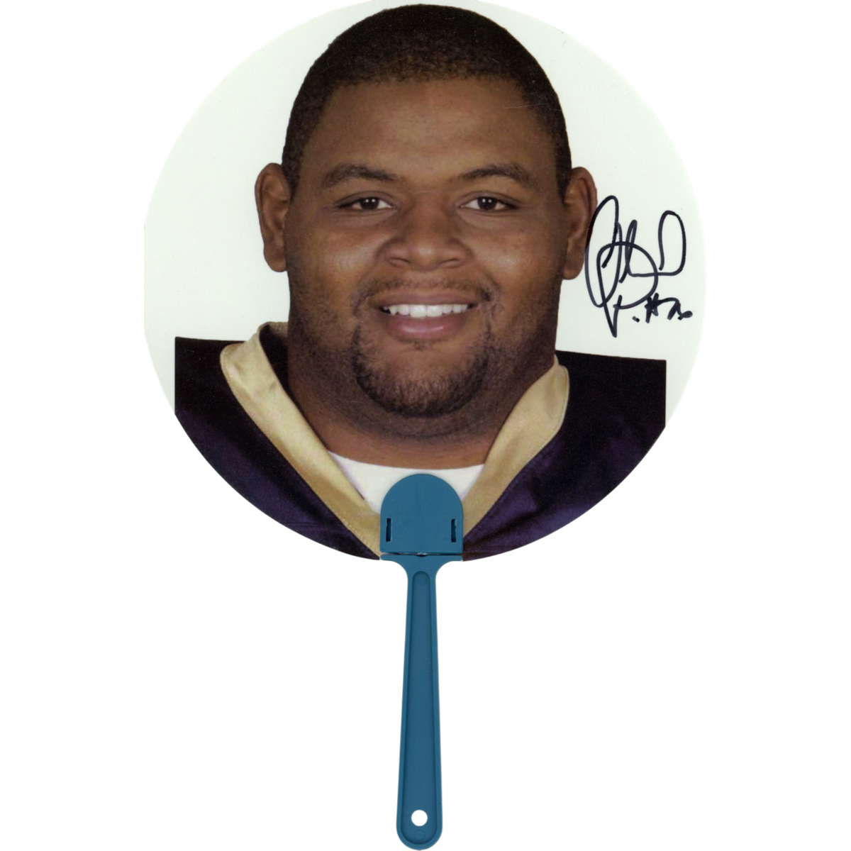 Orlando Pace St Louis Rams Signed Mini Helmet - Saint Louis Rams Handheld Fan JSA JSA-Powers Sports Memorabilia