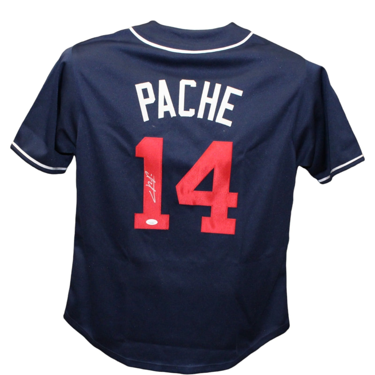 Christian Pache Atlanta Braves Signed Jersey - Pro Style Blue JSA JSA - 43540-Powers Sports Memorabilia