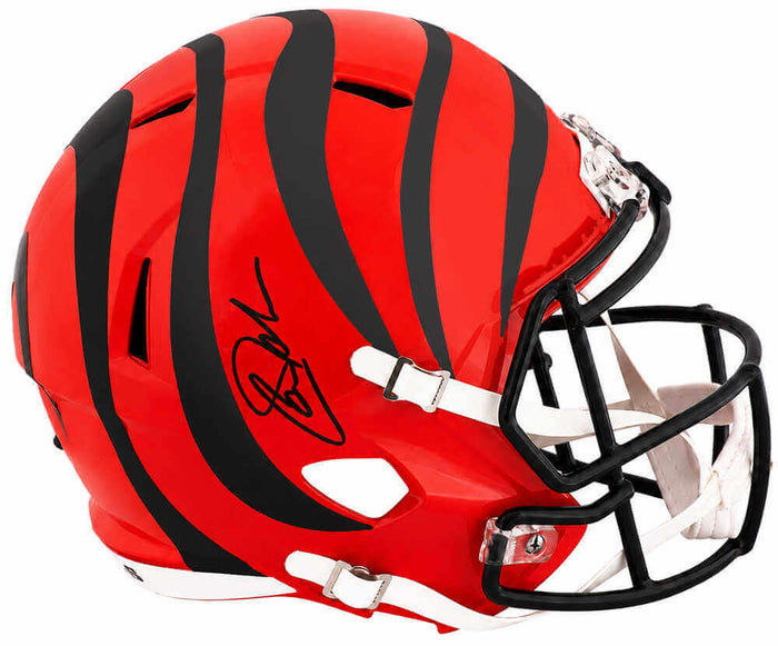 Carson Palmer Autographed Cincinnati Bengals Riddell Full Size Speed Replica Helmet-Powers Sports Memorabilia