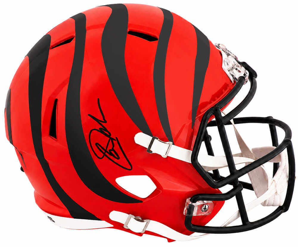 Carson Palmer Autographed Cincinnati Bengals Riddell Full Size Speed Replica Helmet-Powers Sports Memorabilia