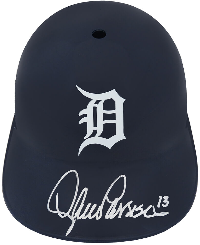 Lance Parrish Autographed Detroit Tigers Replica Souvenir Batting Helmet-Powers Sports Memorabilia